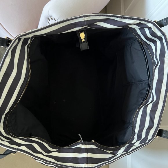kate spade watson lane black white stripe tote bag SAMPLE PIECE nwt *PLZ READ* - Picture 5 of 16